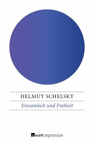 Einsamkeit und Freiheit (German Edition)