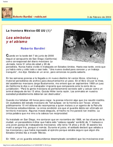 Seis Articulos Sobre La Frontera Mexico