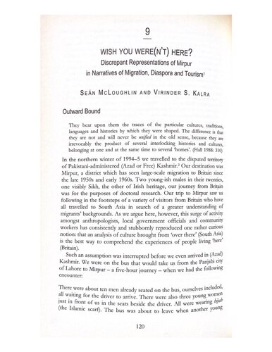 Wish You Were(n't) Here? in Travel Worlds: Journeys in Contemporary Cultural Politics