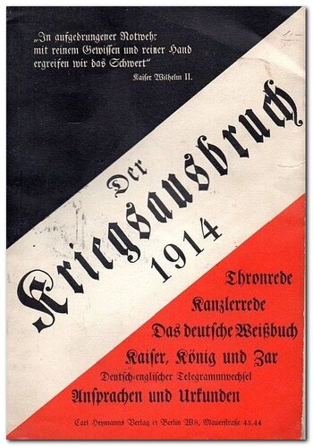 Der Kriegsausbruch: Jahrgang 1914