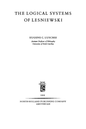 The Logical Systems of Lesniewski