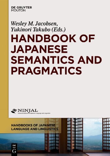 Handbook of Japanese Semantics and Pragmatics