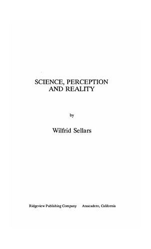 Science, Perception and Reality
