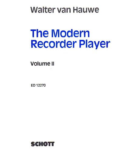 The modern recorder player