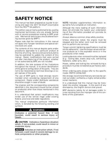 2017 REV G4 850 E-TEC Shop / Service Manual