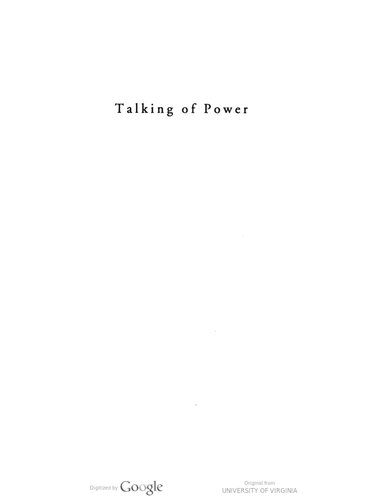 Talking of power : early writings of Bengali women from the mid-nineteenth century to the beginning of the twentieth century