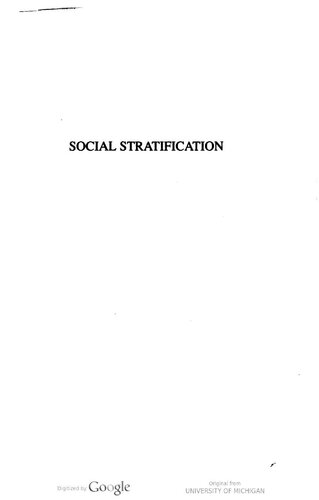 Social Stratification