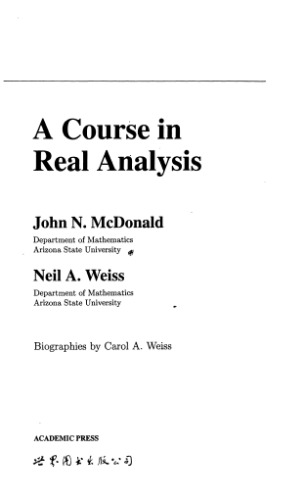 A course in real analysis