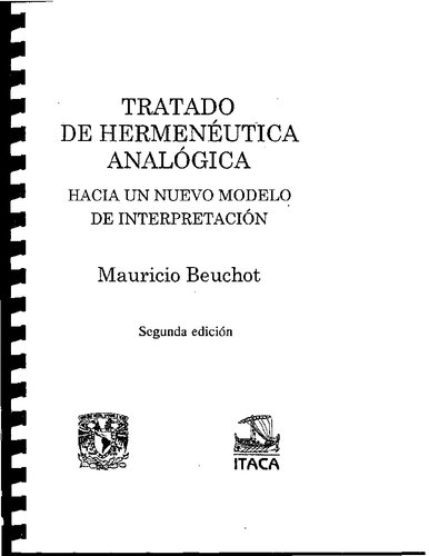 Tratado De Hermeneutica Analogica
