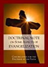 Doctrinal Note on Some Aspects of Evangelization: Congregation for the Doctrine of the Faith