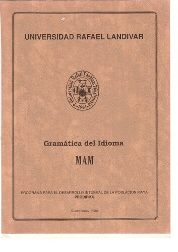 Gramática del Idioma Mam