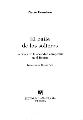 El baile de los solteros: la crisis de la sociedad campesina en el Bearne