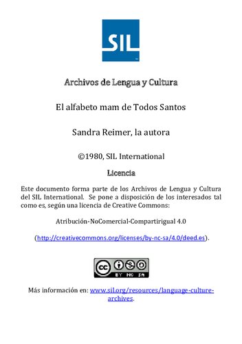 El alfabeto mam de Todos Santos