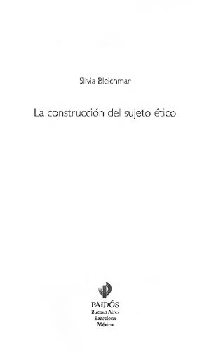 La construcción del sujeto ético
