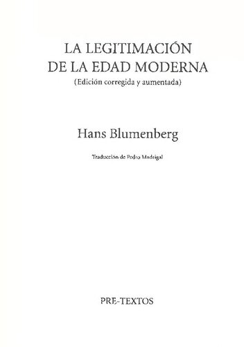 La Legitimacion De La Edad Moderna