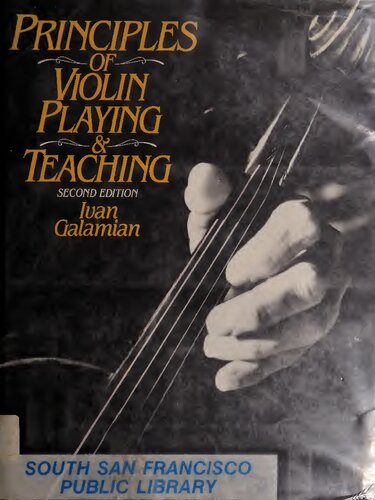 Principles of violin playing & teaching