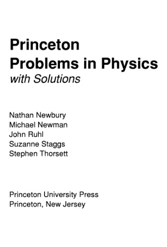 Princeton Problems in Physics with Solutions