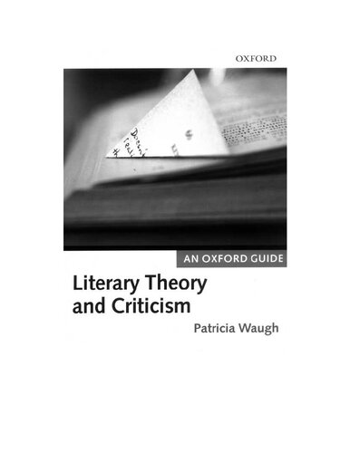 Literary Theory and Criticism: An Oxford Guide