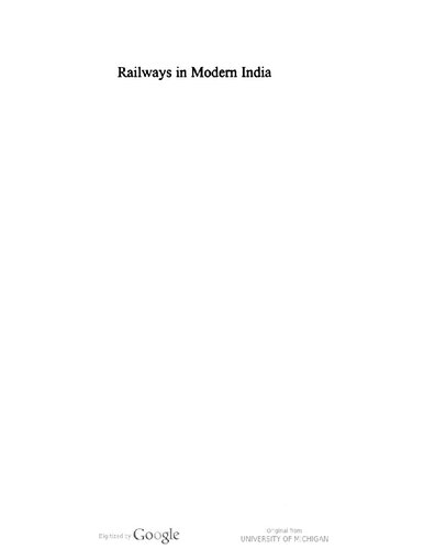 Railways in Modern India