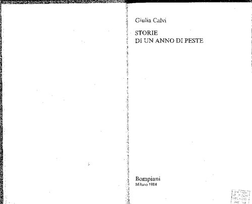 Storie di un anno di Peste
