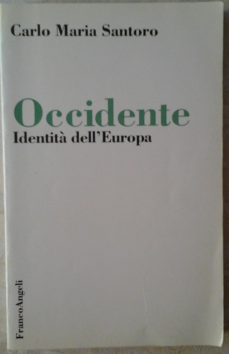 Occidente. Identità dell'Europa