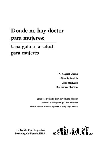 Donde no hay doctor para mujeres : un manual para la salud de la mujer
