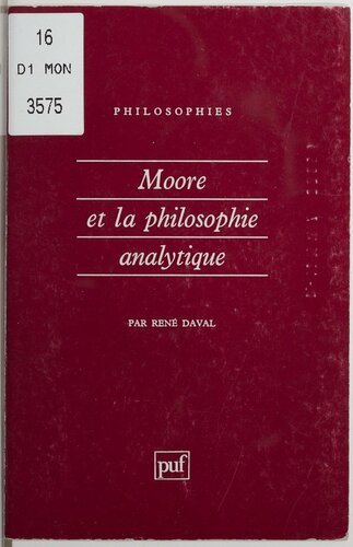 Moore et la philosophie analytique