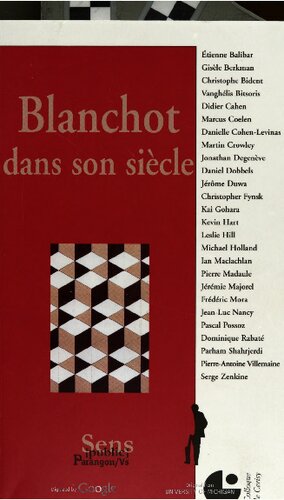 Blanchot dans son siècle