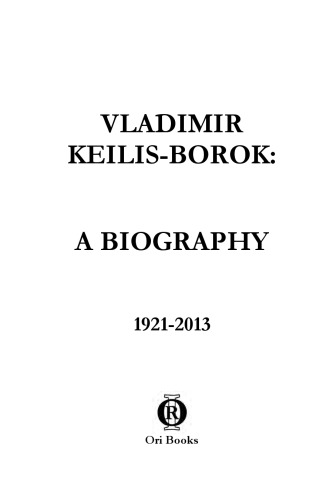Vladimir Keilis-Borok: A Biography