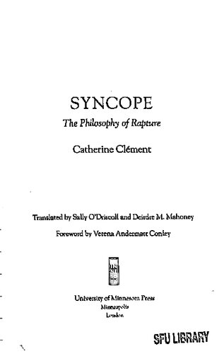 Syncope: The Philosophy of Rapture