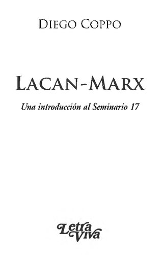Lacan-Marx : una introducción al Seminario 17