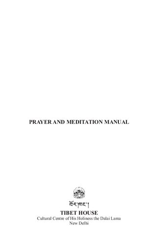 PRAYER AND MEDITATION MANUAL