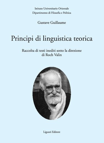 Principi di linguistica teorica. Raccolta di testi inediti
