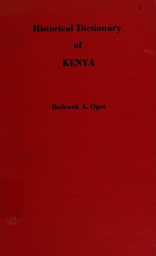 Historical Dictionary of Kenya