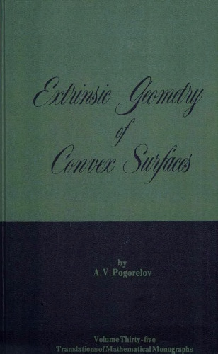 Extrinsic geometry of convex surfaces