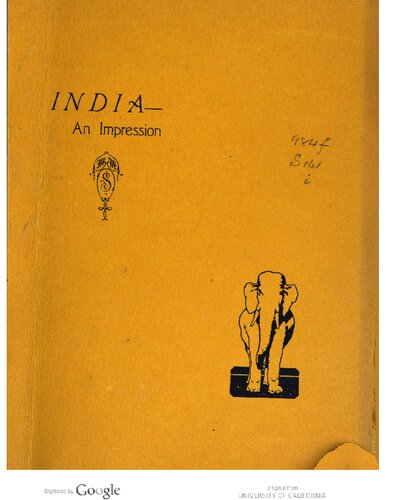 India - an Impression: Prolusion to 
