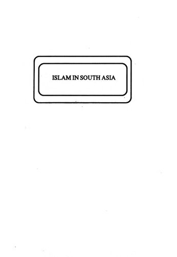 Islam in South Asia : a regional perspective