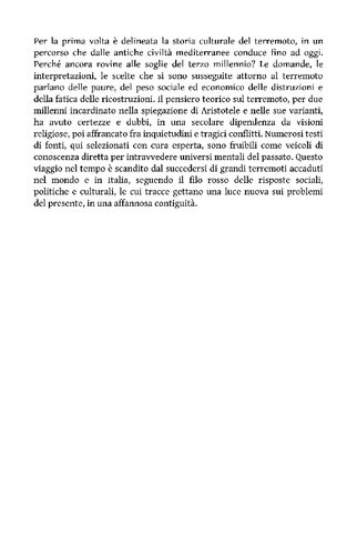 Storia culturale del terremoto. Dal mondo antico a oggi