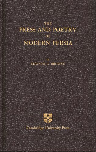 The Press and Poetry of Modern Persia