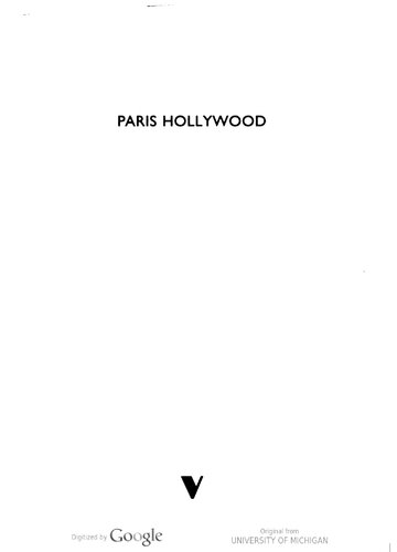 Paris Hollywood: Writings on Film