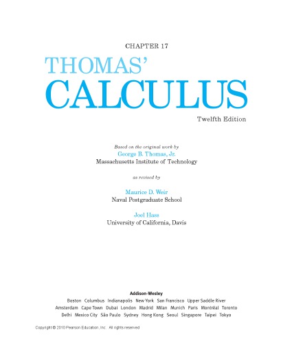 Thomas Calculus, 17th chapter, 2nd order differential equations