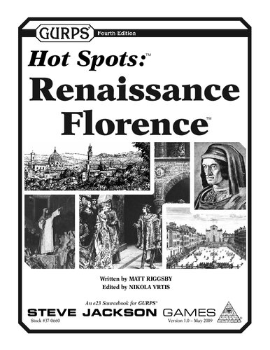 GURPS 4th edition. Hot Spots: Renaissance Florence