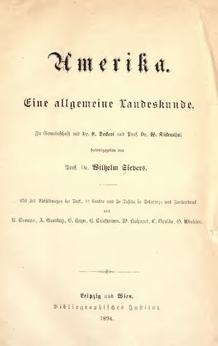 Amerika. Eine allgemeine Landeskunde