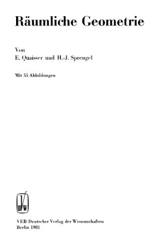 Raeumliche Geometrie