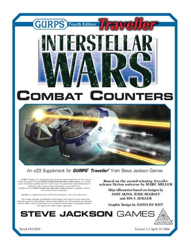GURPS 4th edition. Traveller: Interstellar Wars – Combat Counters