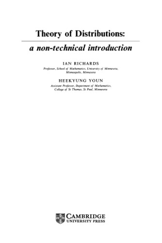 The theory of distributions: A nontechnical introduction