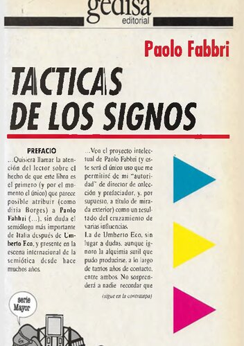 Tácticas de los signos : ensayos de semiótica