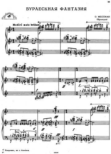 Fantaisie Burlesque pour Piano