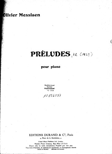 Préludes pour piano