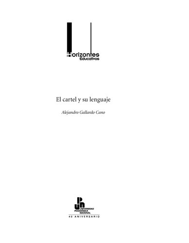 El cartel y su lenguaje